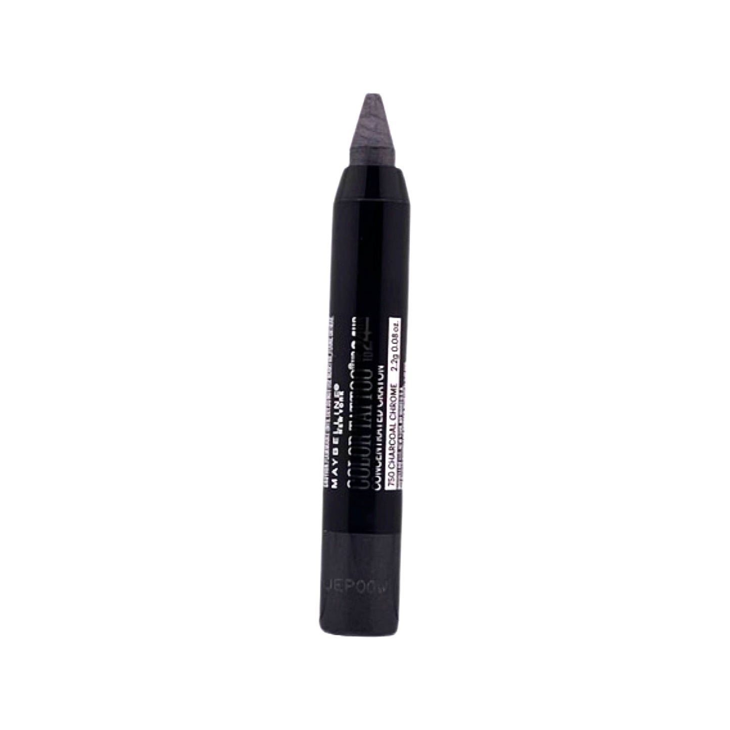 MAYBELLINE COLOR TATOO 24 HOURS CRAYON CONCENTRATED EYE SHADOW 0.08 oz (750 - CHARCOAL CHROME)